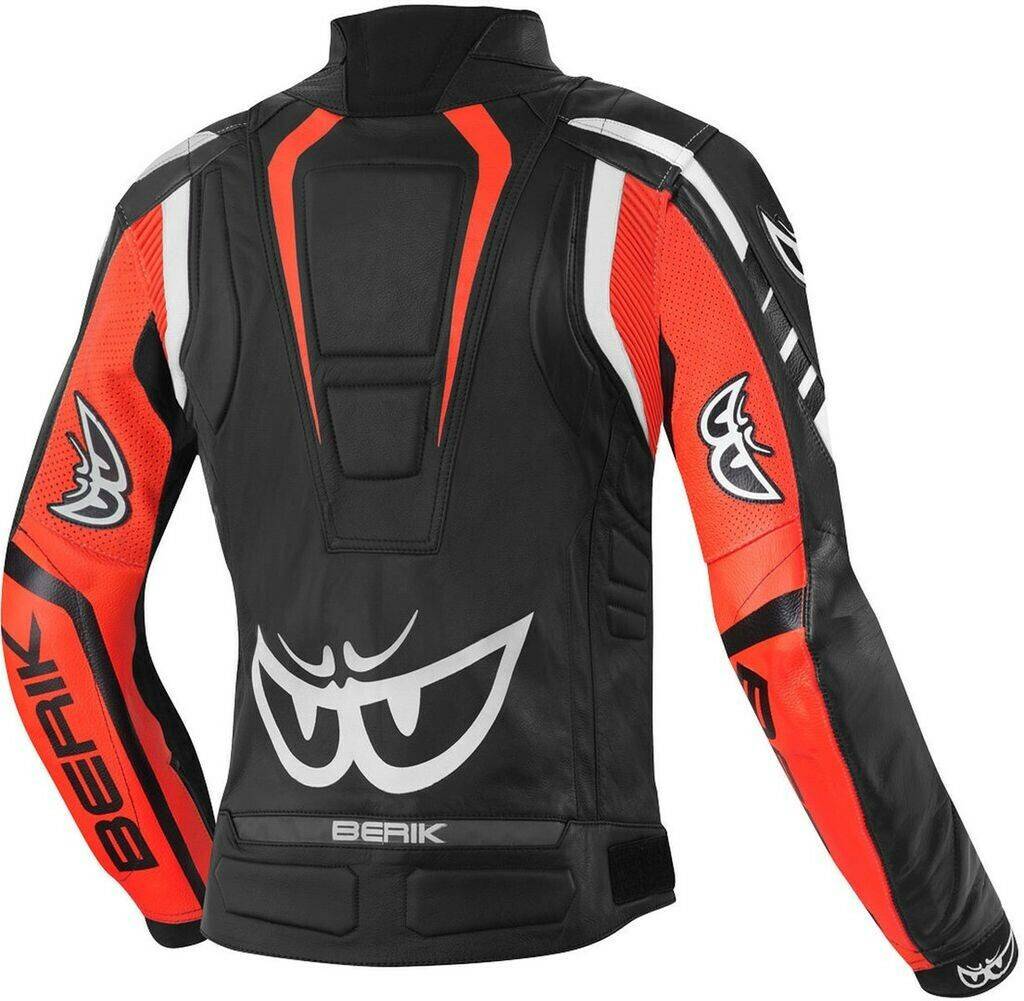 Motorradjacken Stahlgruber Berik Striper Damen Jacke schwarz/weiss/rot