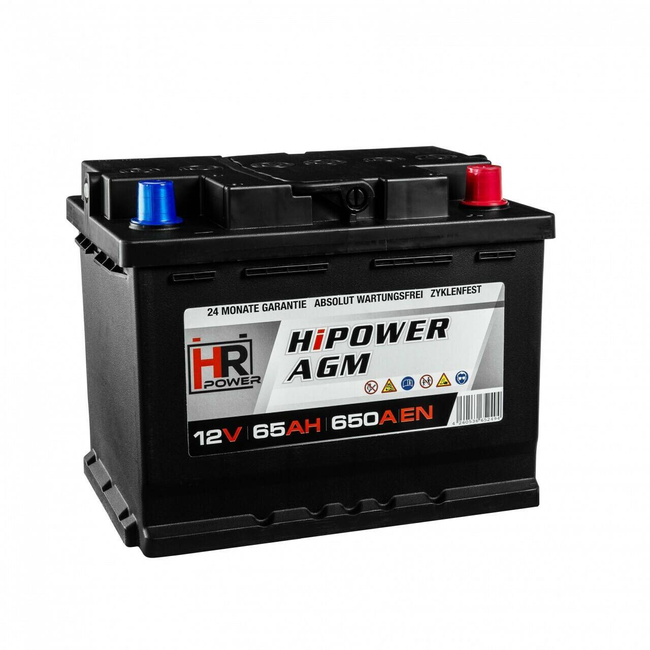 Autobatterien Stahlgruber HiPower AGM 12V 65Ah