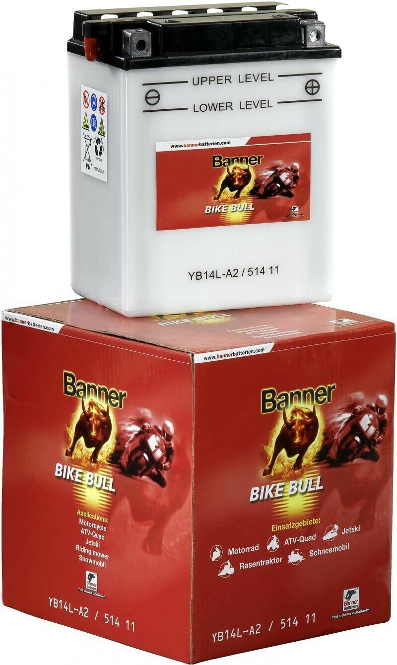 Motorradbatterien Stahlgruber Banner Bike Bull 12V 5Ah 50512