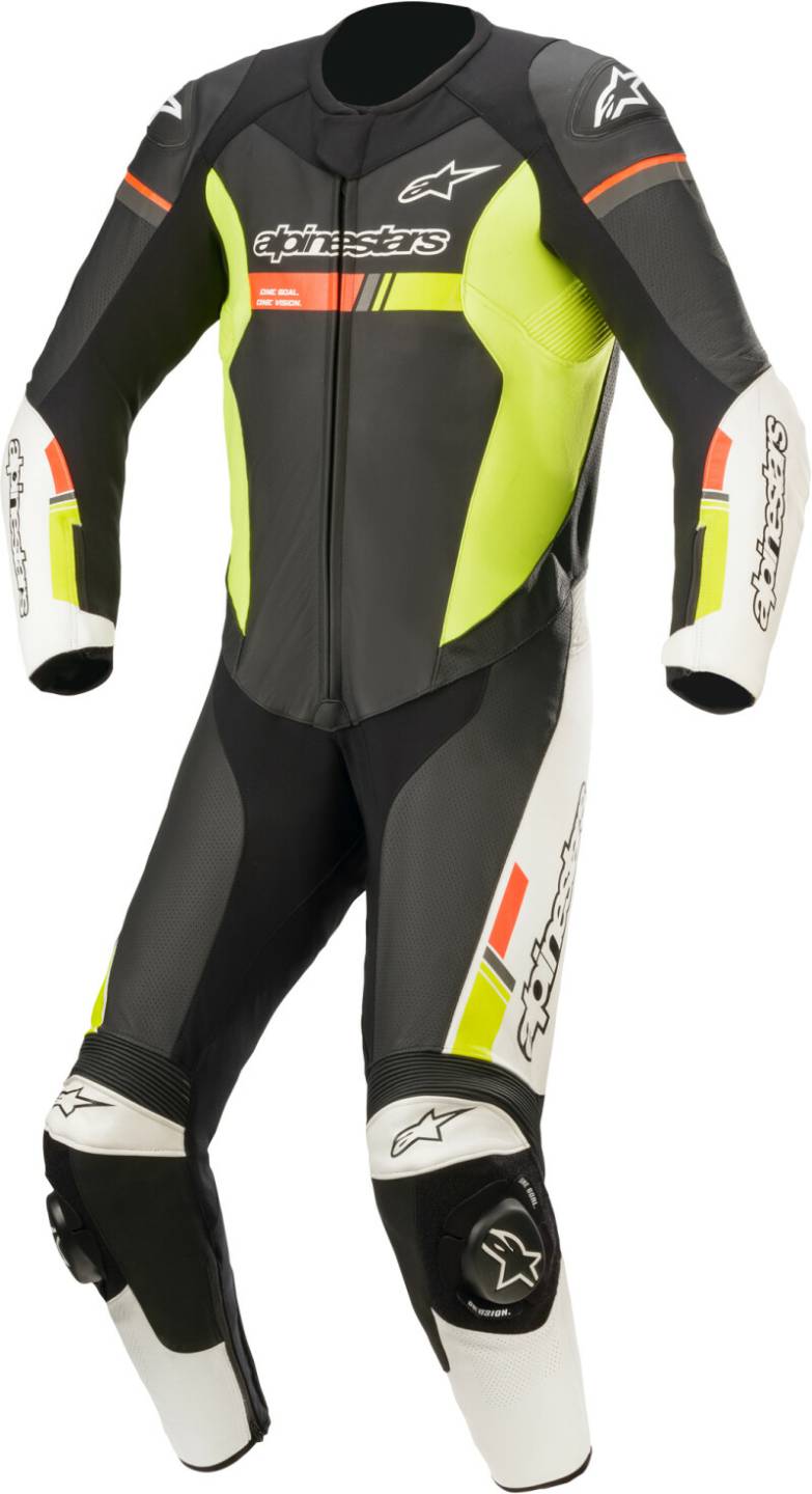 Stahlgruber Alpinestars GP Force V2 1tlg.schwarz/weiss/rot/gelb Motorradkombis