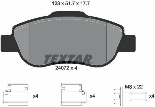 Stahlgruber Textar 2407201 Auto-Bremsanlagen