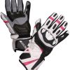 Motorradhandschuhe Stahlgruber Modeka Cay Damen schwarz/weiss/pink