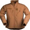 Stahlgruber Mil Tec Softshell SCU 14 Textiljacke Hellbraun (Coyote) Motorradjacken