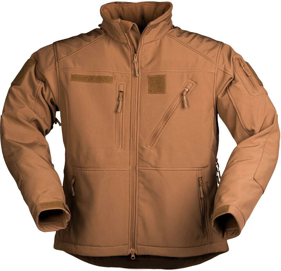 Stahlgruber Mil Tec Softshell SCU 14 Textiljacke Hellbraun (Coyote) Motorradjacken