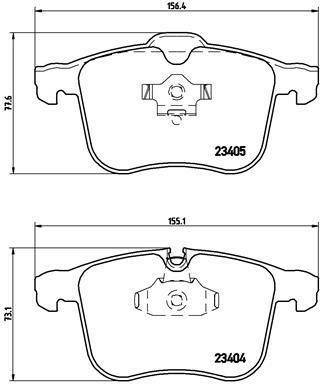 Auto-Bremsanlagen Stahlgruber Brembo Bremsbeläge mit Zubehör vorne für CADILLAC BLS Saab 9-3 Opel (P 59 046)