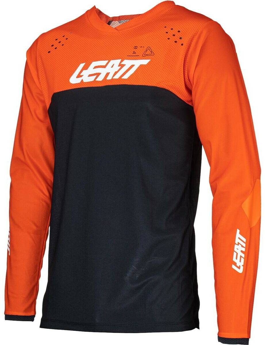 Motocross-Jerseys Stahlgruber Leatt 4.5 Enduro 2024 schwarz/orange