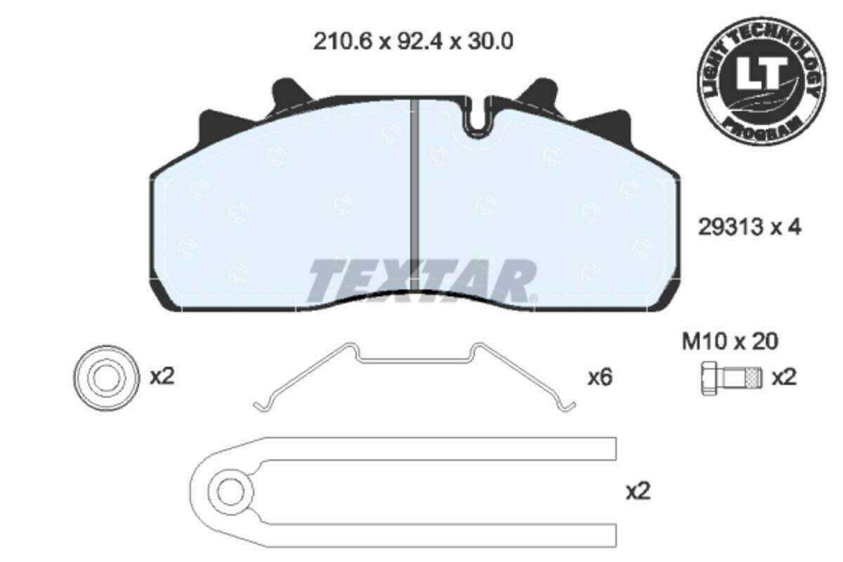 Stahlgruber Textar 2931302 Auto-Bremsanlagen