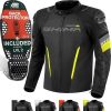 Stahlgruber Shima Solid 2.0 wasserdichte Jacke schwarz/gelb Motorradjacken